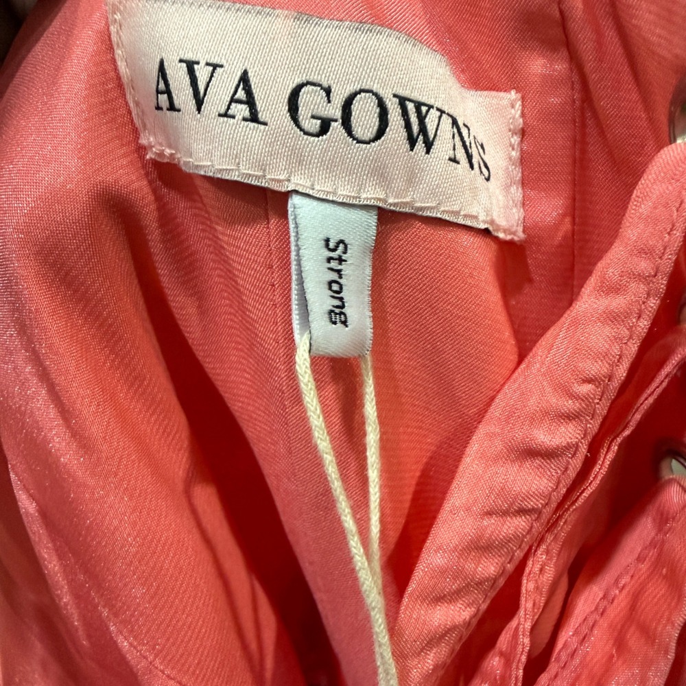 Ava Gowns Pink Tulle Corset Midi Dress Ruffle Laces Fairy Prom Sz S (estimated) - Picture 10 of 10